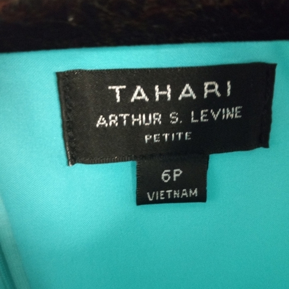 Tahari NWT 6123P920 Aqua Blue Dress - Picture 2 of 5